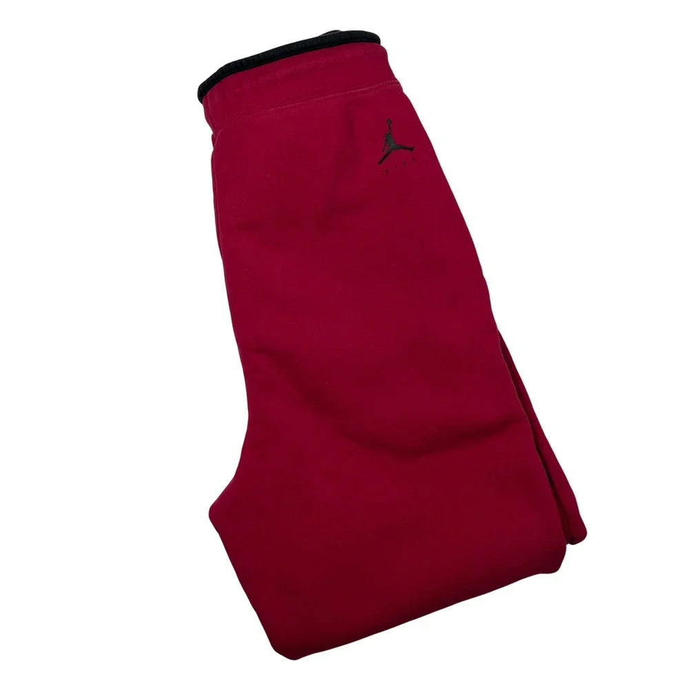 Jordan‎ Sweatpants Mens Small Red Jumpman Fleece Joggers DJ0260-652